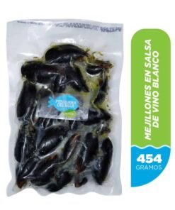 MEJILLONES - NEGROS EN SALSA VINO BLANCO X 454 G