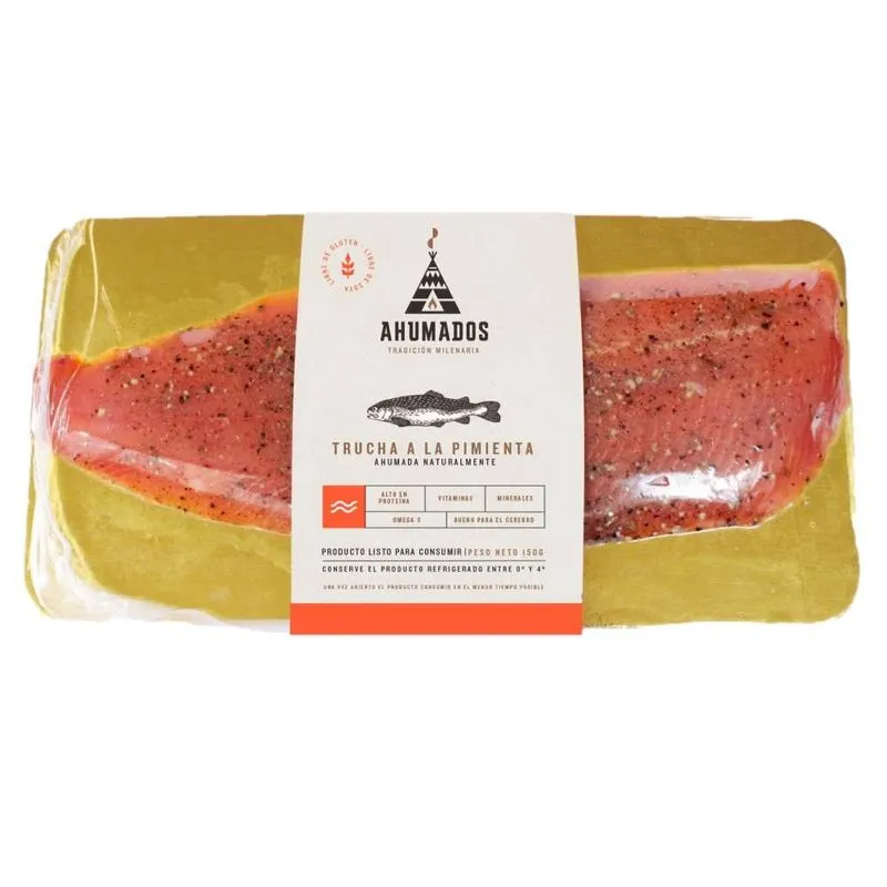 TRUCHA - FILETE AHUMADA A LA          PIMIENTA X 150 G